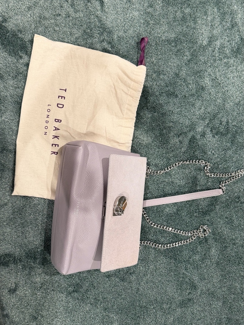 Ted Baker Lavender/Silver Chain Crossbody Bag